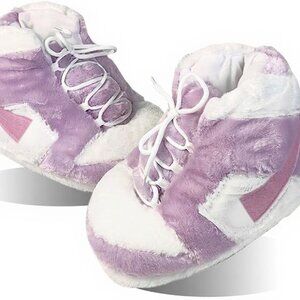 Sneaker Slippers Unisex Non Slip Plush House Shoes Comfortable Indoor